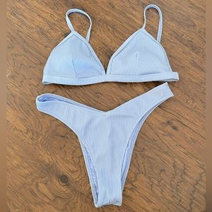 Hollister Iceland blue bikini unworn size L/L